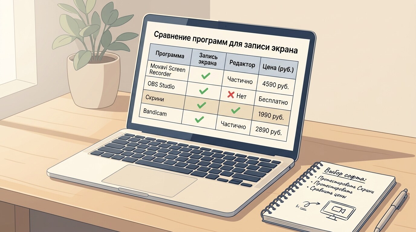 Аналоги Movavi Screen Recorder: бесплатные и платные