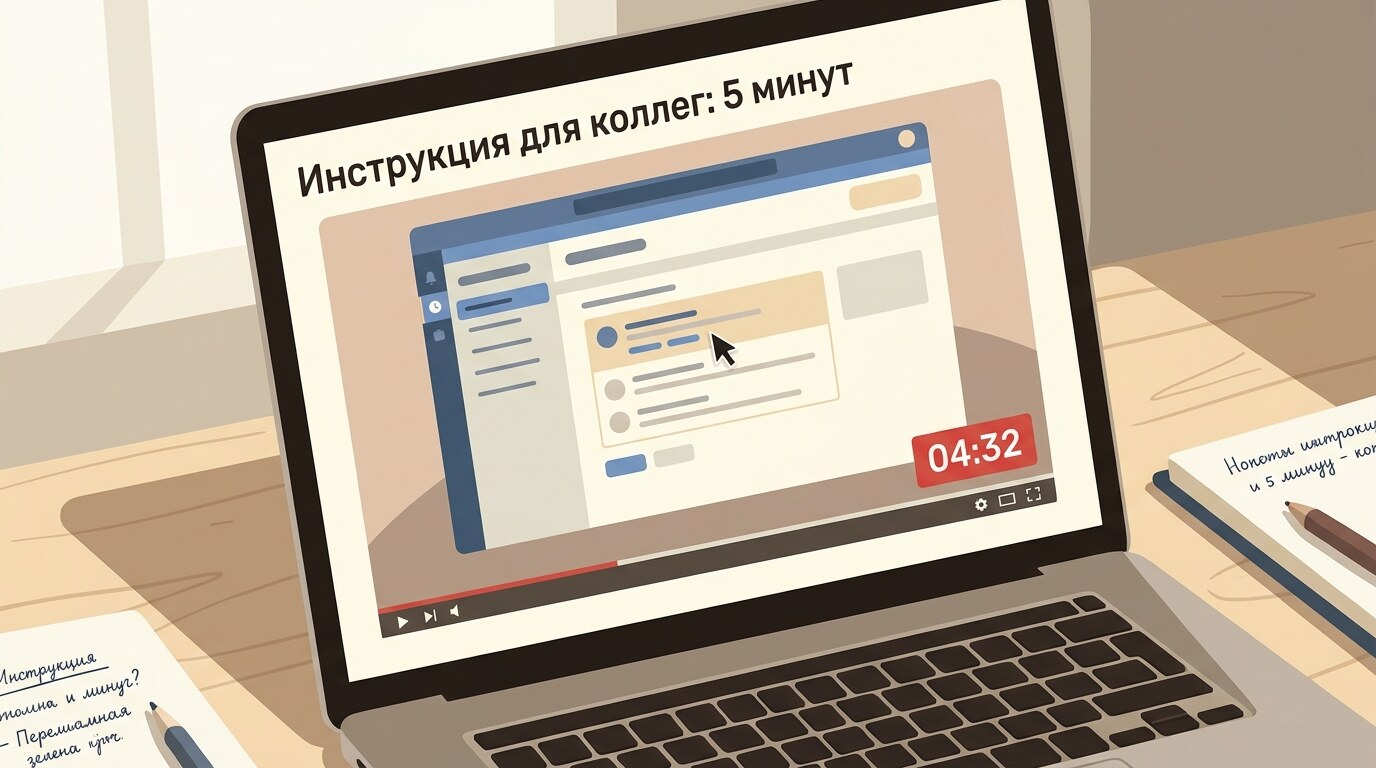 Как сделать видеоинструкцию для коллег за 5 минут