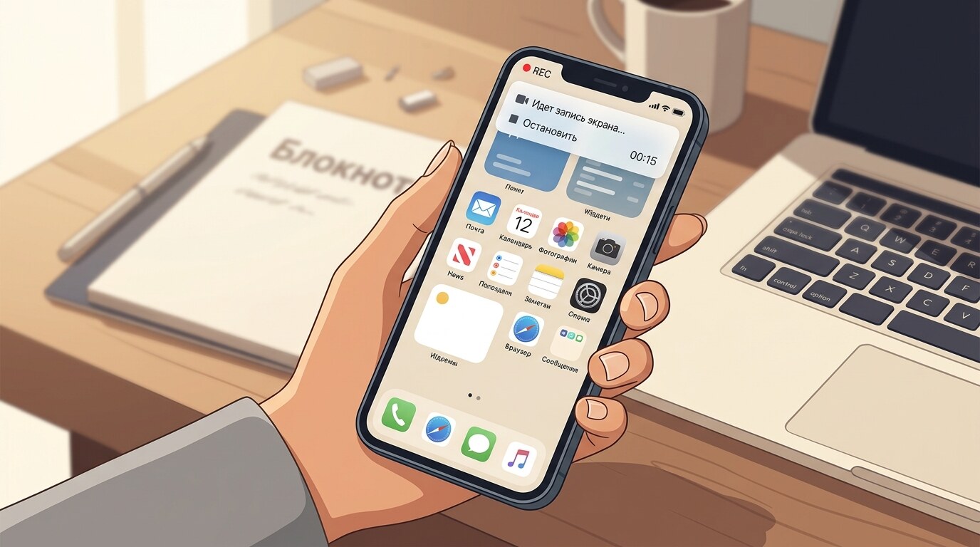 Запись экрана телефона: Android и iPhone пошагово
